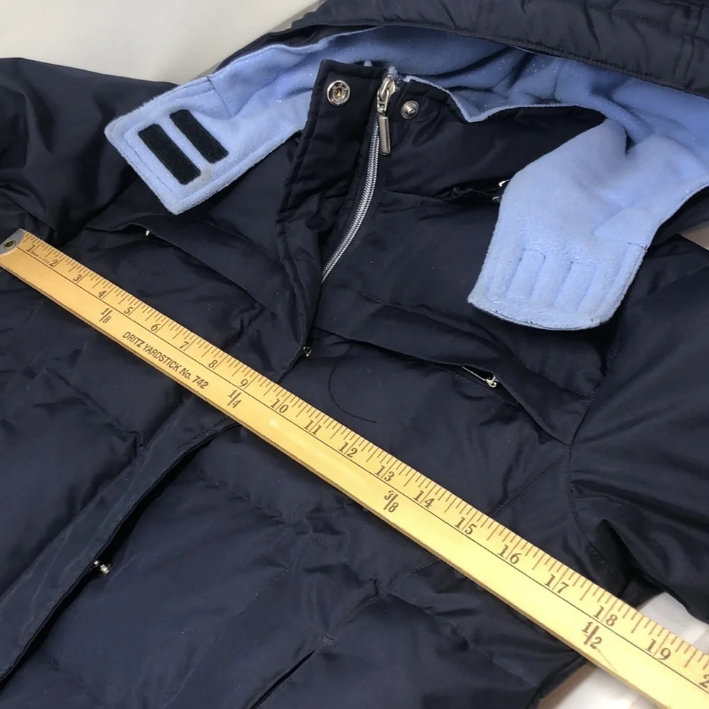 Copper Key Puffer Jacket Girls Size M(10/12) Navy Blue Ski/Winter Coat